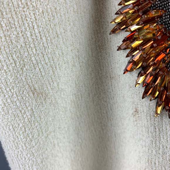 GUCCI Cream Red Blue Beaded Terry Belted Robe - Picture 8 of 13